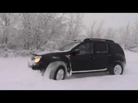 Рено Renault обзор Renault Duster Рено Дастер Duster)   снегоход)))