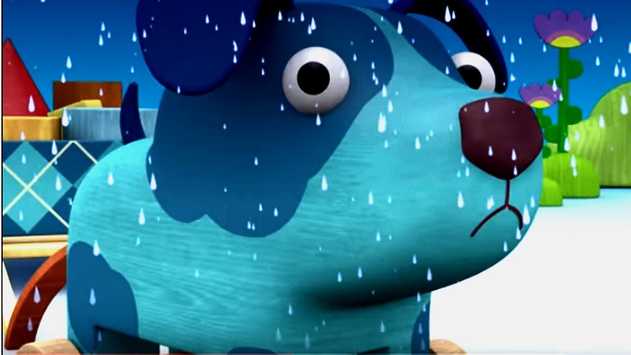 Деревяшки - Дождь - новый развивающий мультфильм для самых маленьких - 2 серия
