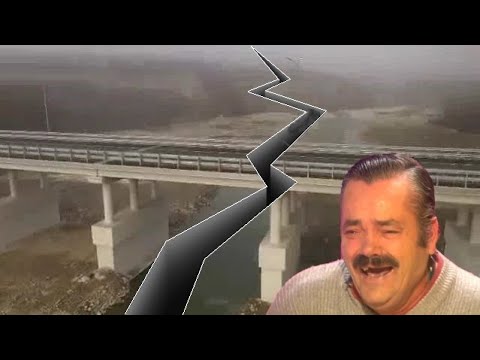 Испанец ХОХОТУН про В Северной Осетии дал трещину мост, за полМиллиарда  рублей . Русская озвучка